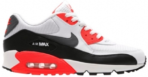 Air Max 90 Infravörös Női Alkalmi Fehér / Cementszürke-infravörös-fekete