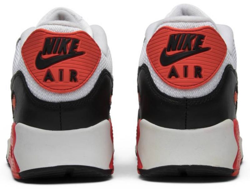 Air Max 90 Infravörös Női Alkalmi Fehér / Cementszürke-infravörös-fekete
