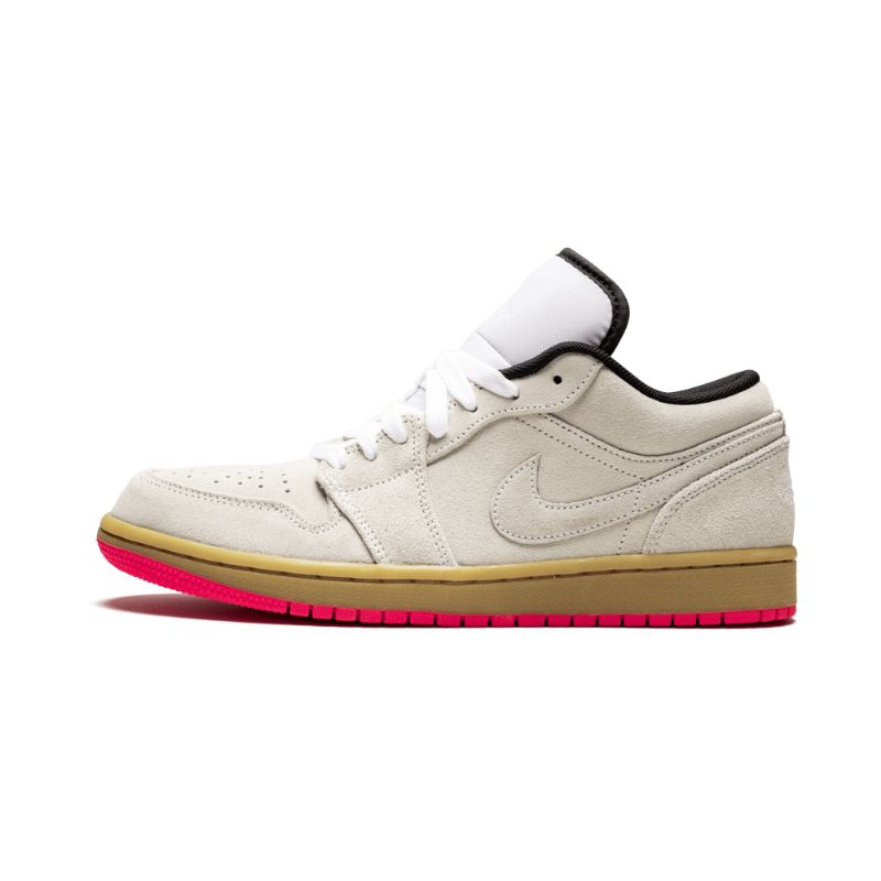 Férfi / Női Air Jordan 1 Alacsony Hiperrózsaszín Fehér Gumisárga