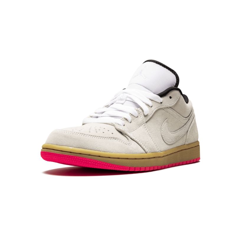 Férfi / Női Air Jordan 1 Alacsony Hiperrózsaszín Fehér Gumisárga