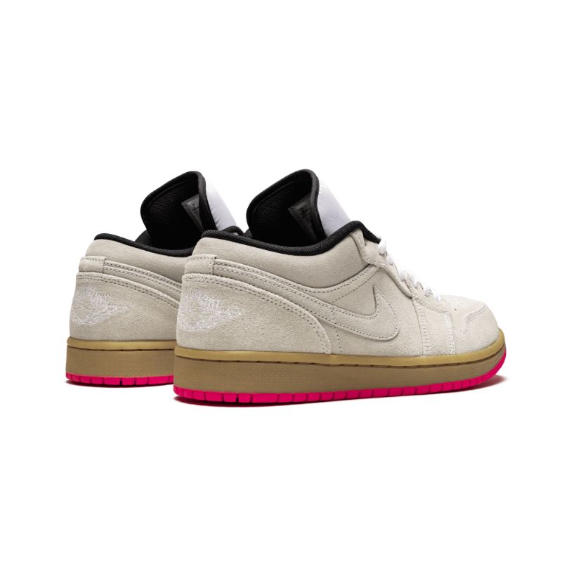 Férfi / Női Air Jordan 1 Alacsony Hiperrózsaszín Fehér Gumisárga