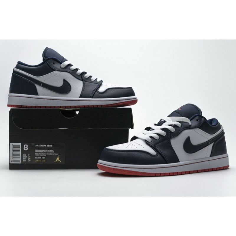 Férfi / Női Air Jordan 1 Alacsony Obszidián Ember Glow