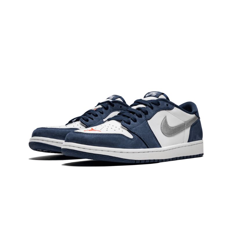Férfi / Női Air Jordan 1 Alacsony Sb Eric Koston Vast Szürke Fekete Metál Ezüst