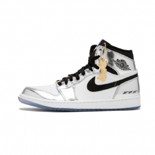 Férfi / Női Air Jordan 1 Hi Think 16 Pass The Torch Króm Fekete Fehér Turbó Zöld