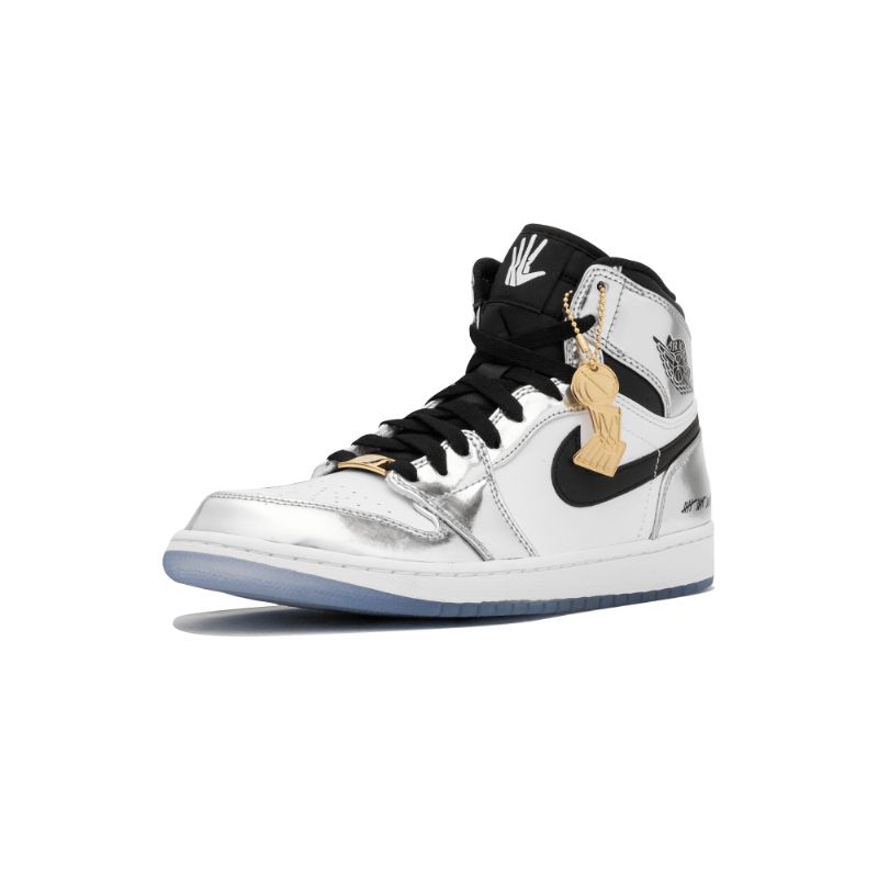 Férfi / Női Air Jordan 1 Hi Think 16 Pass The Torch Króm Fekete Fehér Turbó Zöld