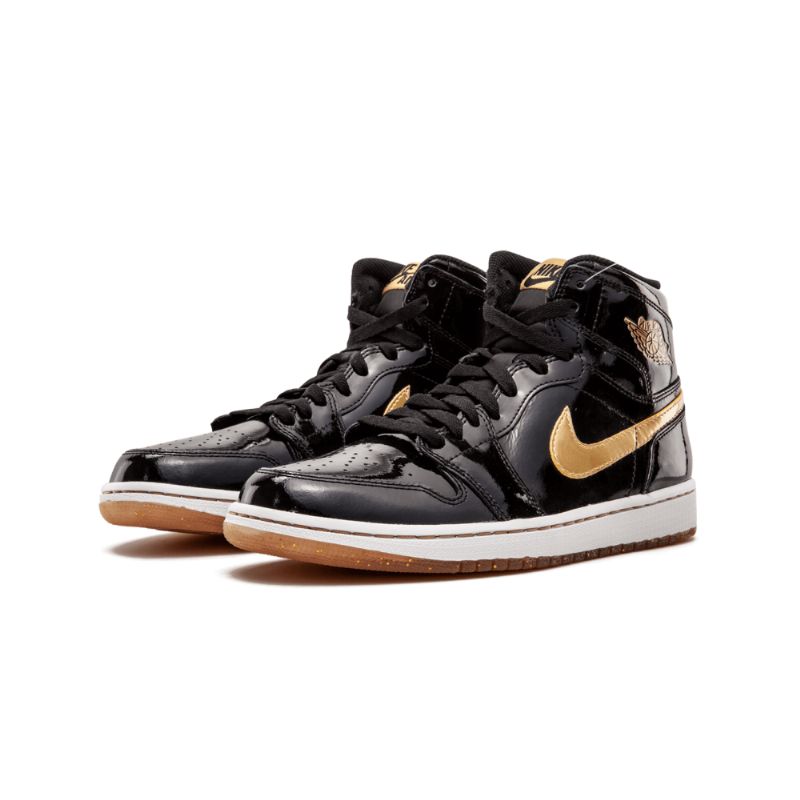 Férfi / Női Air Jordan 1 High Fekete Gold