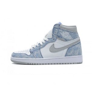 Férfi / Női Air Jordan 1 High Hyper Royal Wash North Carolan