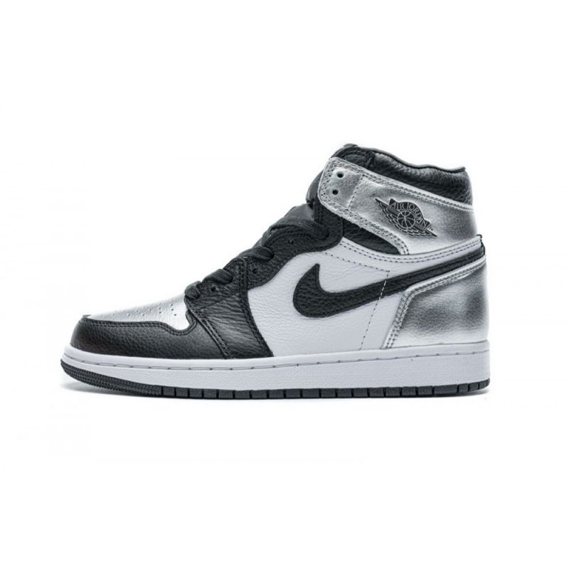 Férfi / Női Air Jordan 1 High Metallic Ezüst