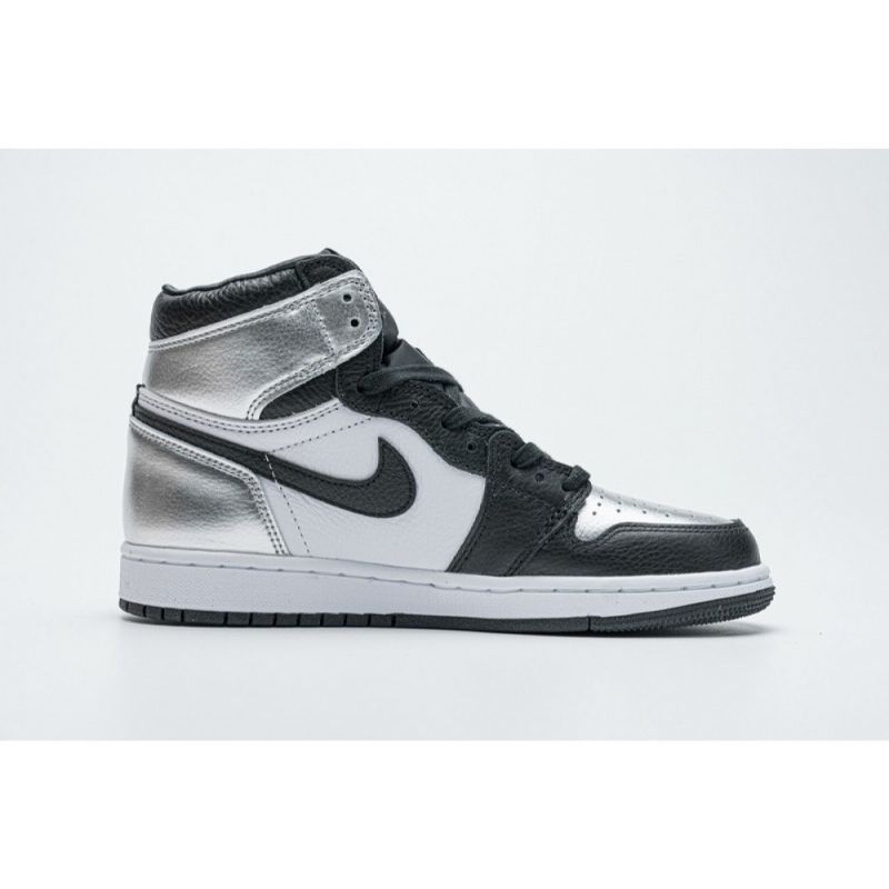 Férfi / Női Air Jordan 1 High Metallic Ezüst