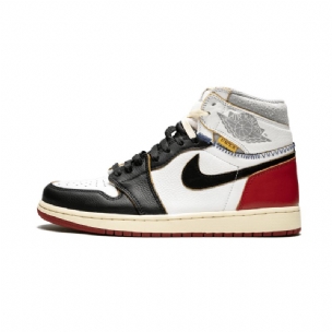 Férfi / Női Air Jordan 1 High Nrgun Union Fekete Toe