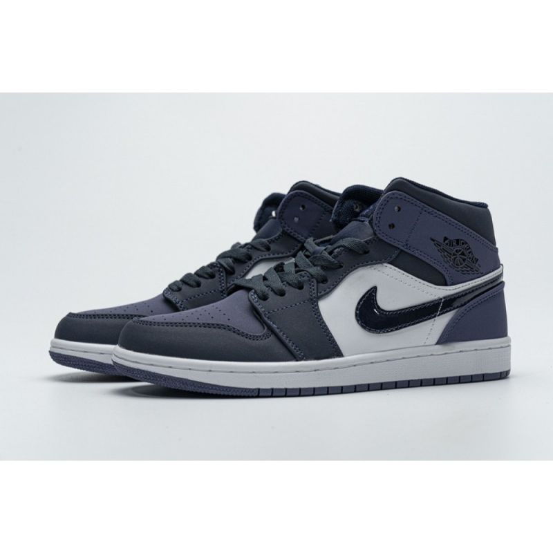Férfi / Női Air Jordan 1 Közép Fekete Lila