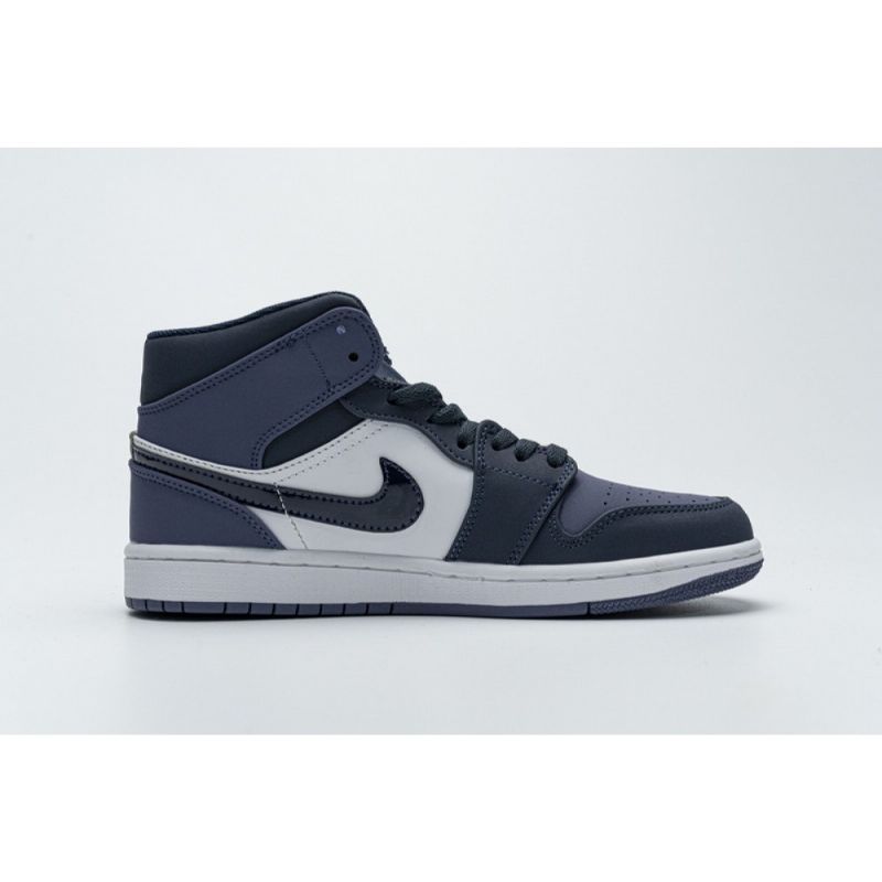 Férfi / Női Air Jordan 1 Közép Fekete Lila