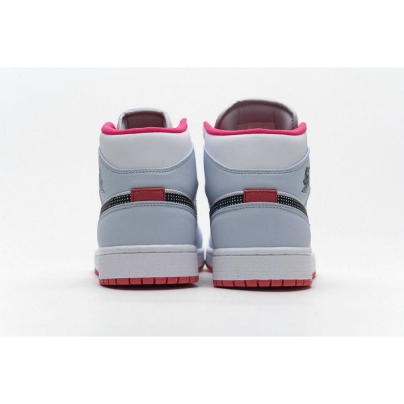 Férfi / Női Air Jordan 1 Középső Félkék Pöttyös Kék
