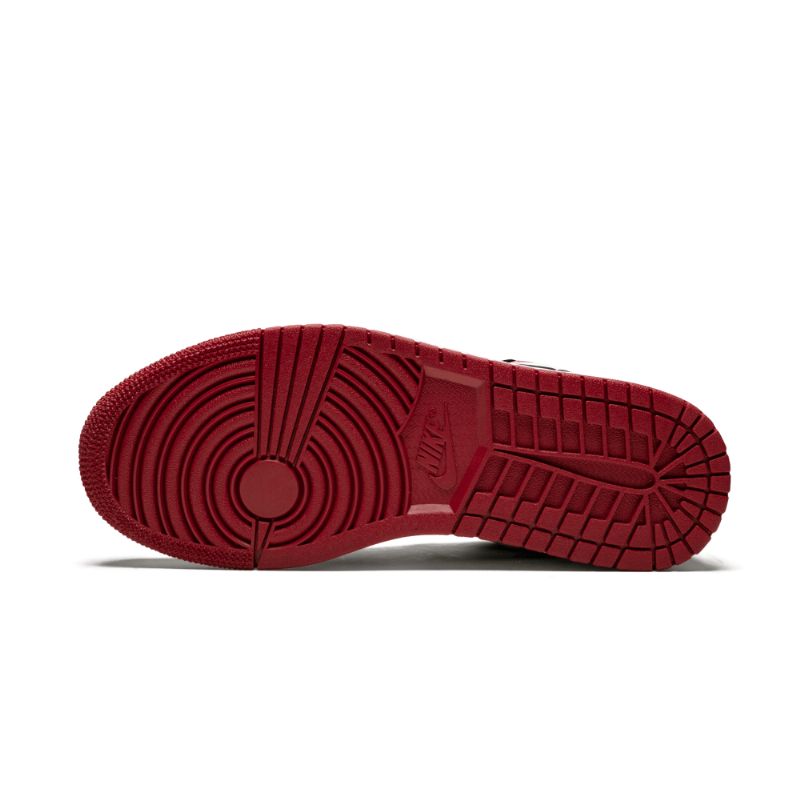Férfi / Női Air Jordan 1 Low Fekete Toe Fehér Piros