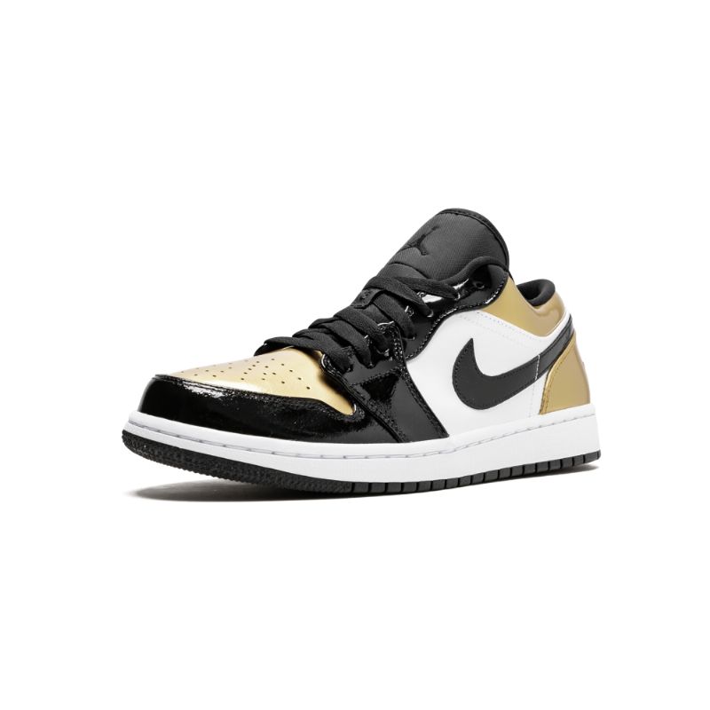 Férfi / Női Air Jordan 1 Low Gold Toe Fekete
