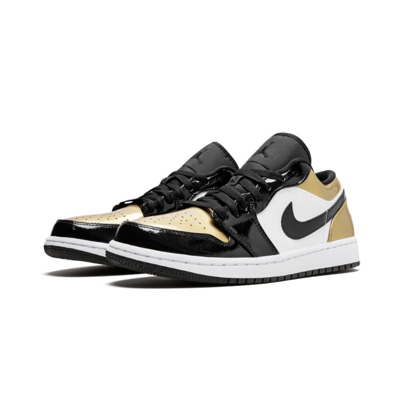 Férfi / Női Air Jordan 1 Low Gold Toe Fekete