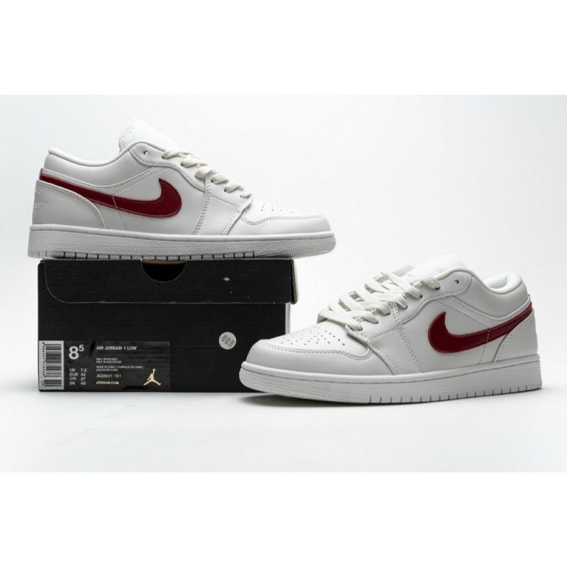 Férfi / Női Air Jordan 1 Low Milk Fehér Piros
