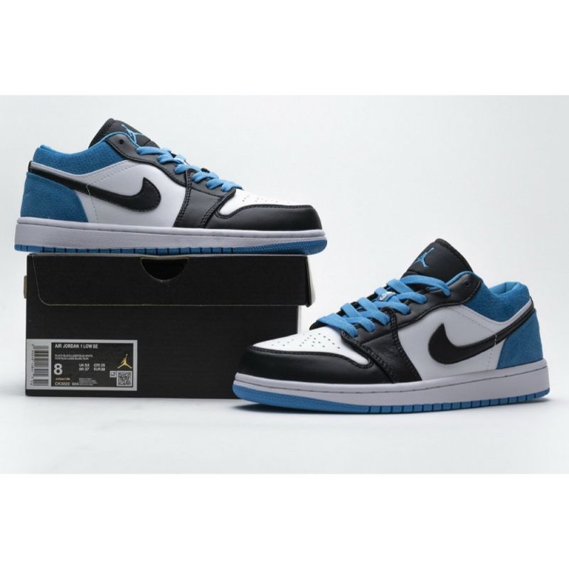 Férfi / Női Air Jordan 1 Low See Laser Kék