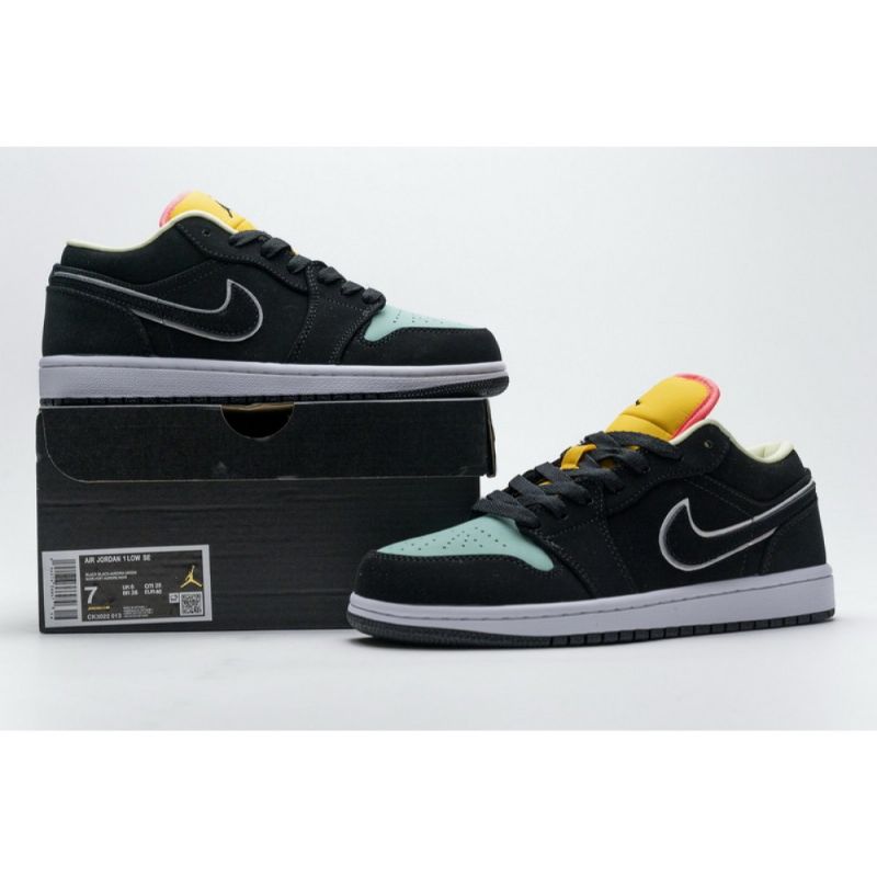 Férfi / Női Air Jordan 1 Low See Rózsaszín Narancs Kék