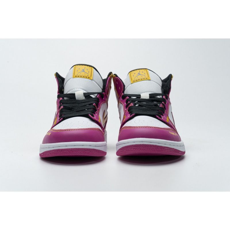 Férfi / Női Air Jordan 1 Mid Familia Light Fusion Piros Lila