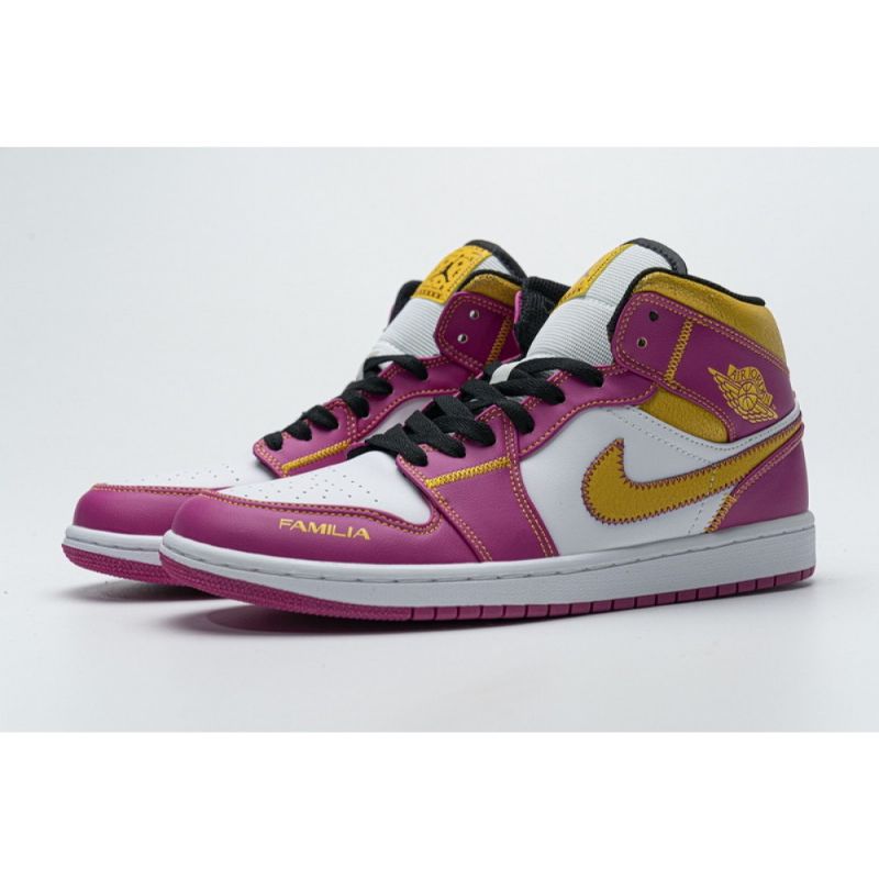 Férfi / Női Air Jordan 1 Mid Familia Light Fusion Piros Lila