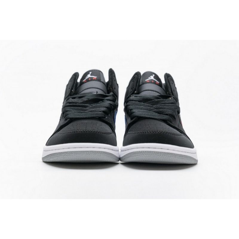 Férfi / Női Air Jordan 1 Mid Fekete Piros Royal