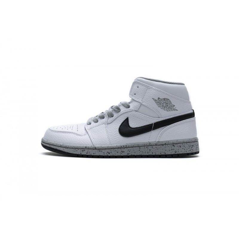 Férfi / Női Air Jordan 1 Mid Gs Fehér Cement