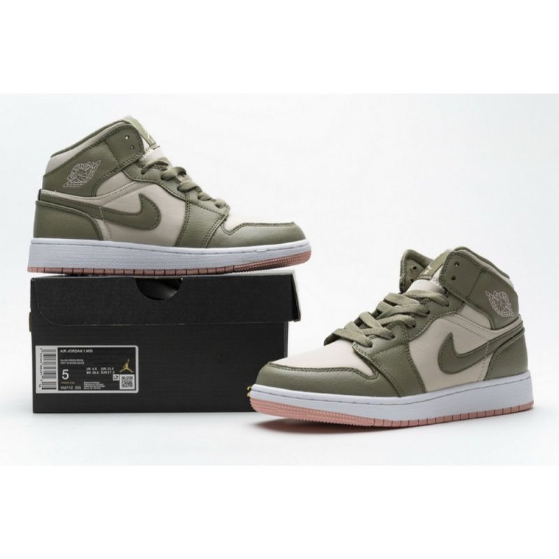 Férfi / Női Air Jordan 1 Mid Gs Trooper Pale Coral
