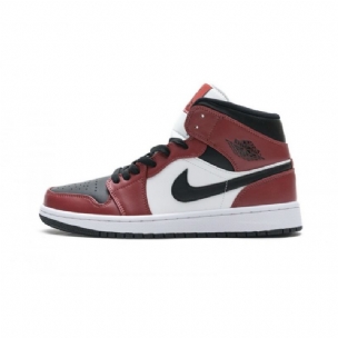 Férfi/női Air Jordan 1 Mid Piros