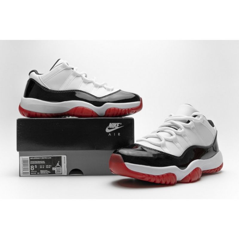 Férfi / Női Air Jordan 11 Alacsony Fehér Széles