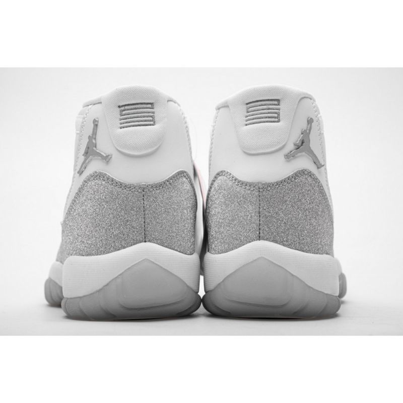 Férfi / Női Air Jordan 11 Retro Fehér Metál Ezüst