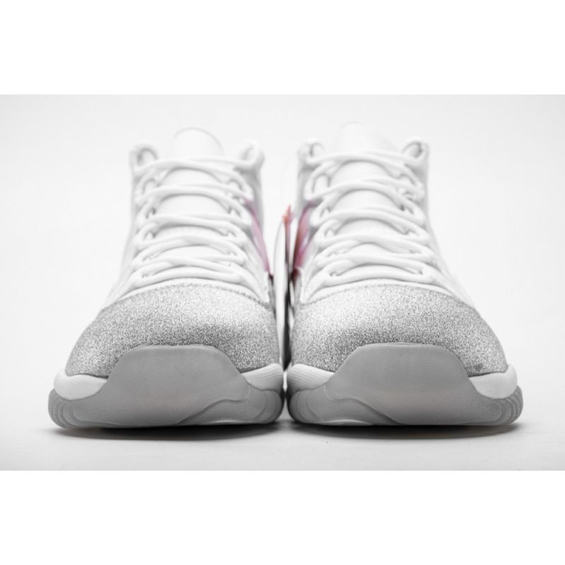 Férfi / Női Air Jordan 11 Retro Fehér Metál Ezüst