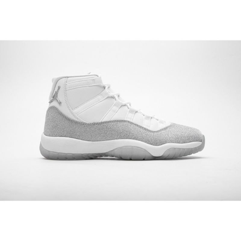 Férfi / Női Air Jordan 11 Retro Fehér Metál Ezüst