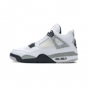 Férfi / Női Air Jordan 4 Retor Fehér Cement