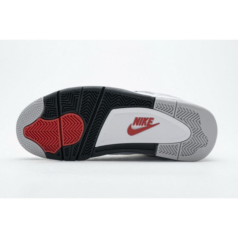 Férfi / Női Air Jordan 4 Retor Fehér Cement