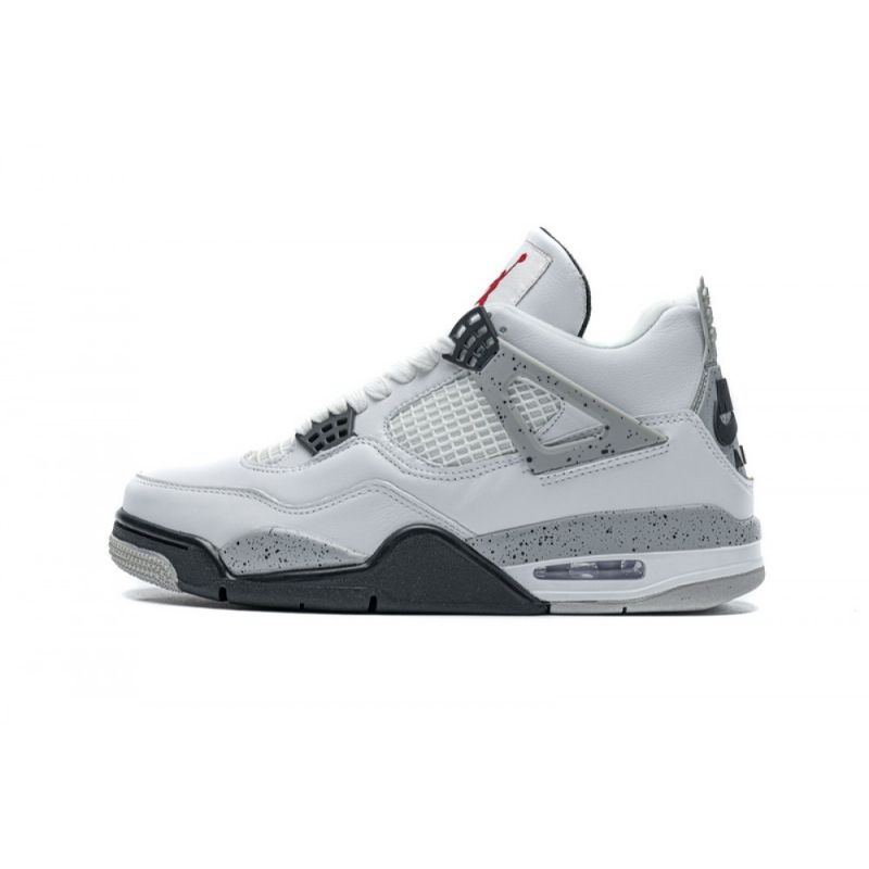 Férfi / Női Air Jordan 4 Retro Fehér Cement
