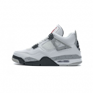 Férfi / Női Air Jordan 4 Retro Fehér Cement