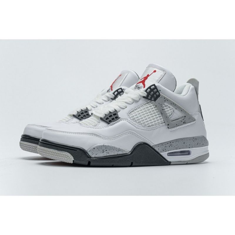 Férfi / Női Air Jordan 4 Retro Fehér Cement