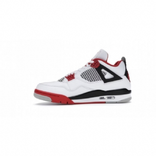 Férfi / Női Air Jordan 4 Retro Fire Piros Cipők Jordans Tornacipő