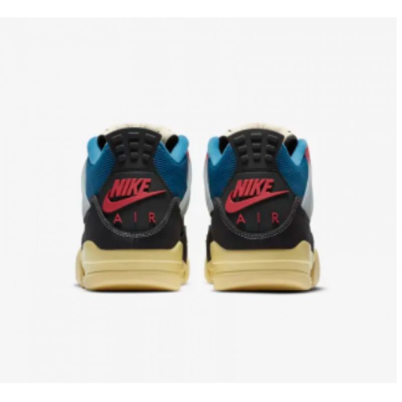 Férfi/női Air Jordan 4 Union La Off Noir Fekete Tornacipő