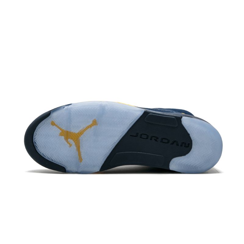 Férfi / Női Air Jordan 5 Michigan Col Sötétkék Arm