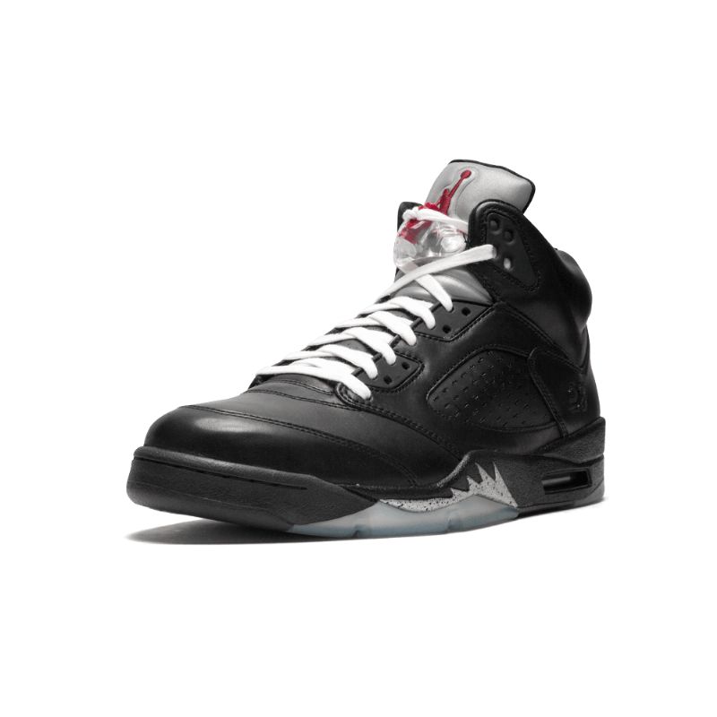 Férfi / Női Air Jordan 5 Premio Bin 5 Fekete Metál Ezüst