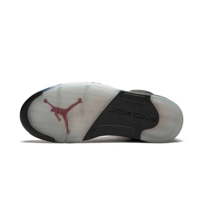 Férfi / Női Air Jordan 5 Premio Bin 5 Fekete Metál Ezüst