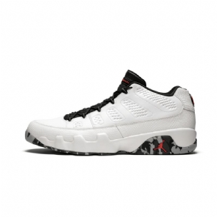 Férfi / Női Air Jordan 9 Low Márka Klasszikus Fehér Szürke Wolf