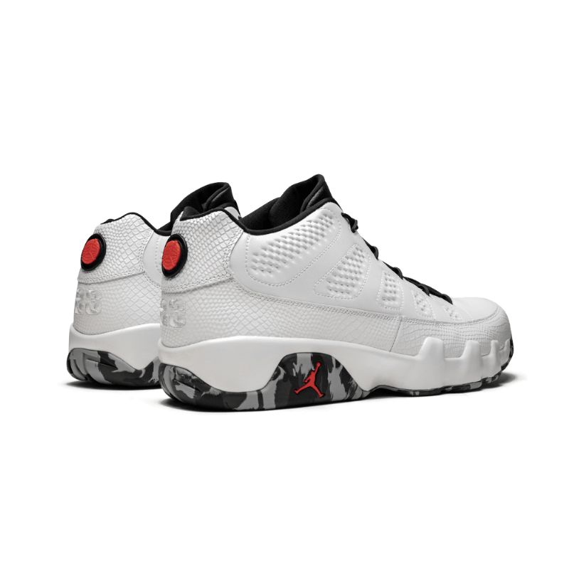 Férfi / Női Air Jordan 9 Low Márka Klasszikus Fehér Szürke Wolf