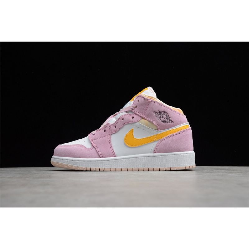 Férfi / Női Jordan 1 Retro Mid Arctic Rózsaszín Kosárlabdacipő
