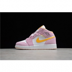 Férfi / Női Jordan 1 Retro Mid Arctic Rózsaszín Kosárlabdacipő