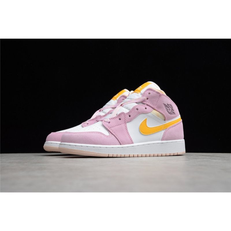 Férfi / Női Jordan 1 Retro Mid Arctic Rózsaszín Kosárlabdacipő