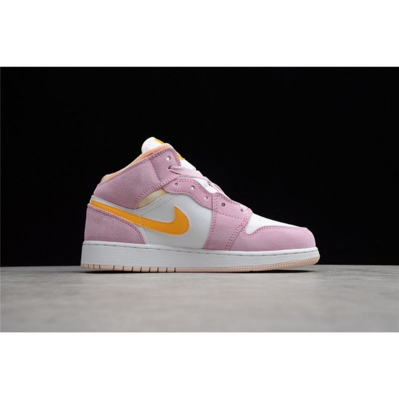 Férfi / Női Jordan 1 Retro Mid Arctic Rózsaszín Kosárlabdacipő