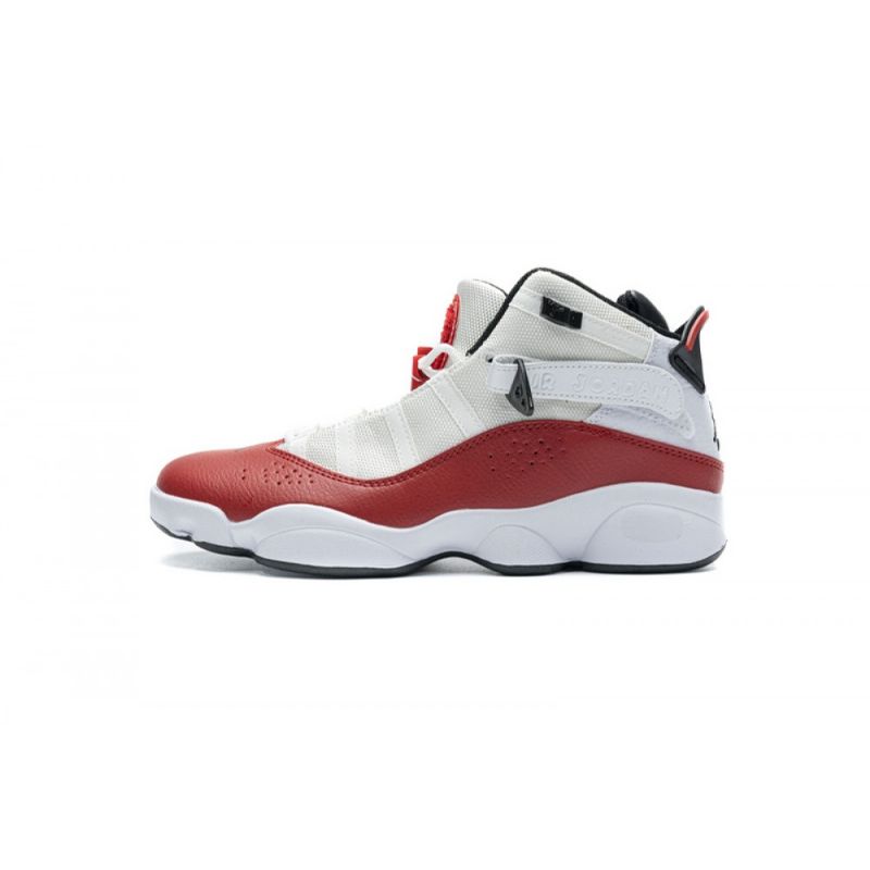 Férfi / Női Jordan 6 Rings Bg Kosárlabda Cipők Fehér Piros Életmód
